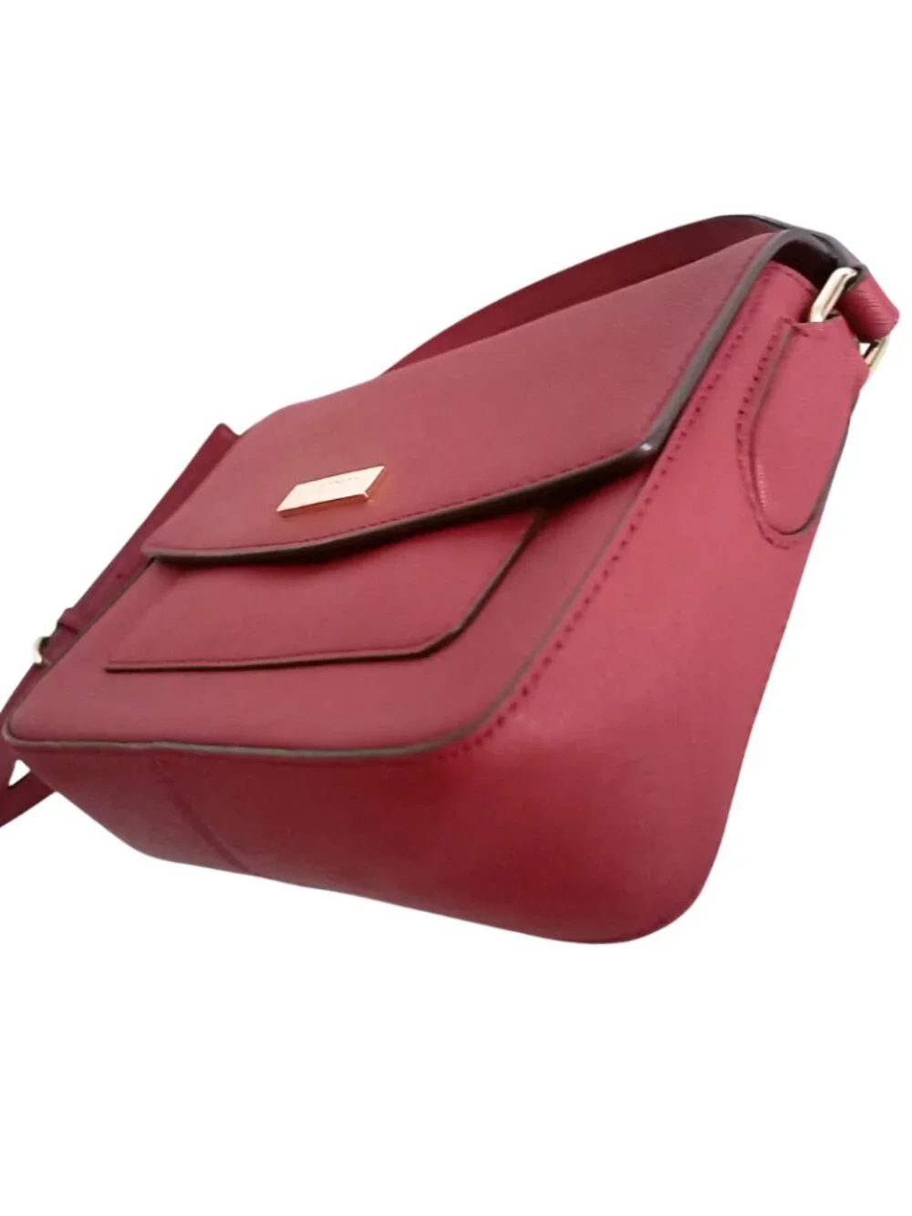 Kate Spade Laurel Way Saffiano Leather Flap Crossbody Bag - Burgundy